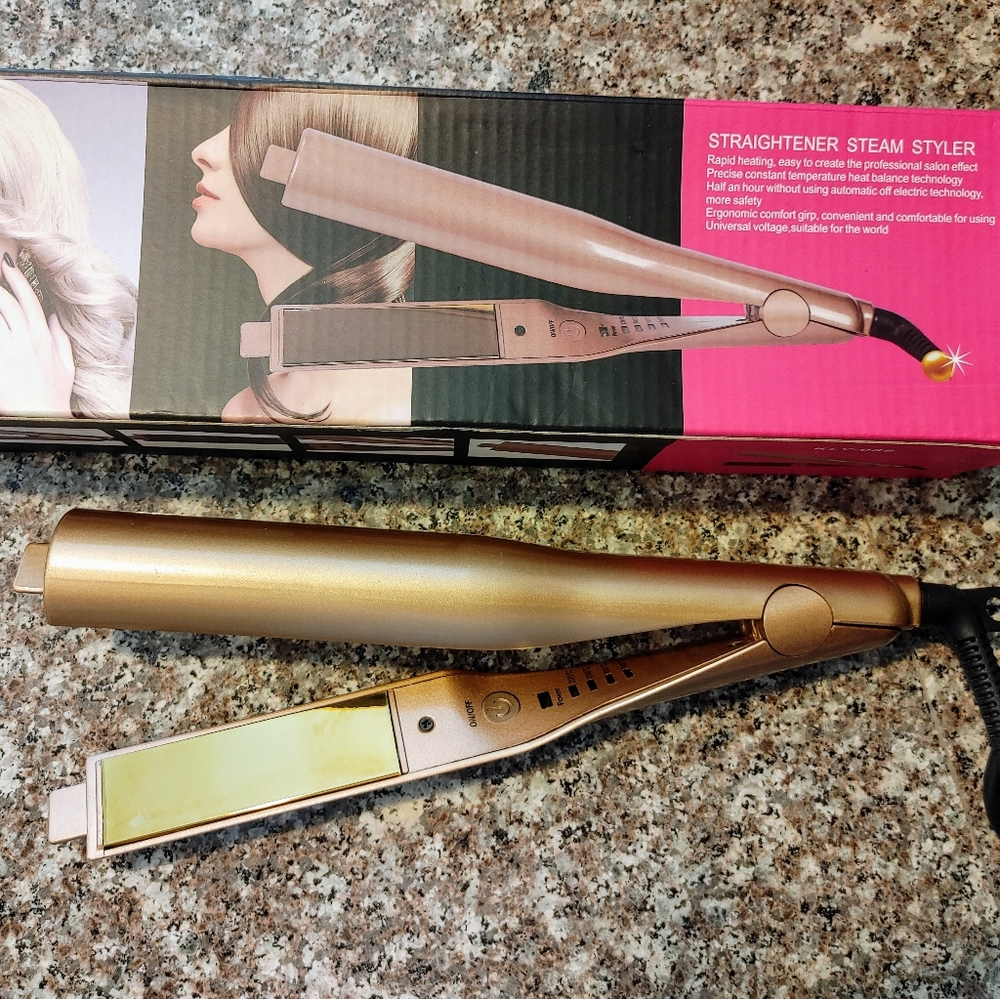 2 in 1 straightener and curling iron